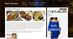 Desktop Screenshot of beths-recipes.com